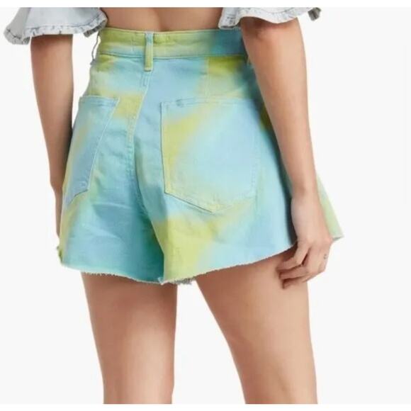 We Wore What High Rise Llare Leg Short Size 28 - Picture 3 of 8